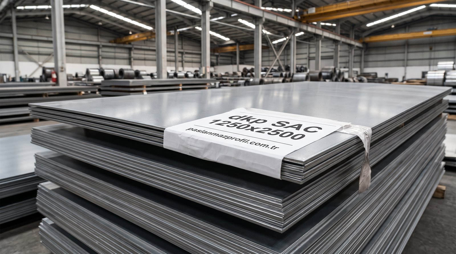 DKP sac 1250×2500 mm parlak soğuk haddeli yüzey — büyük çelik deposunda, etiket paslanmazprofil.com.tr