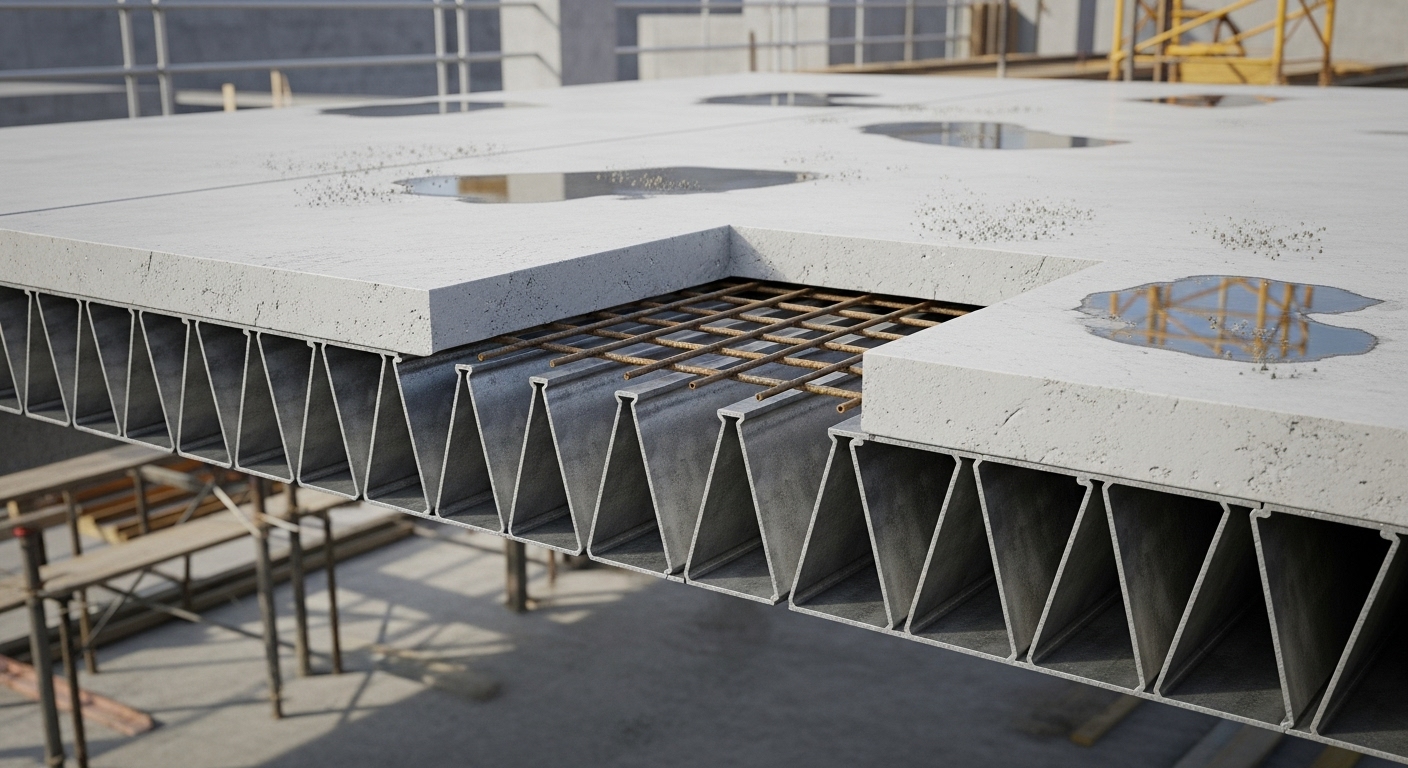 Beton altı trapez sac uygulaması