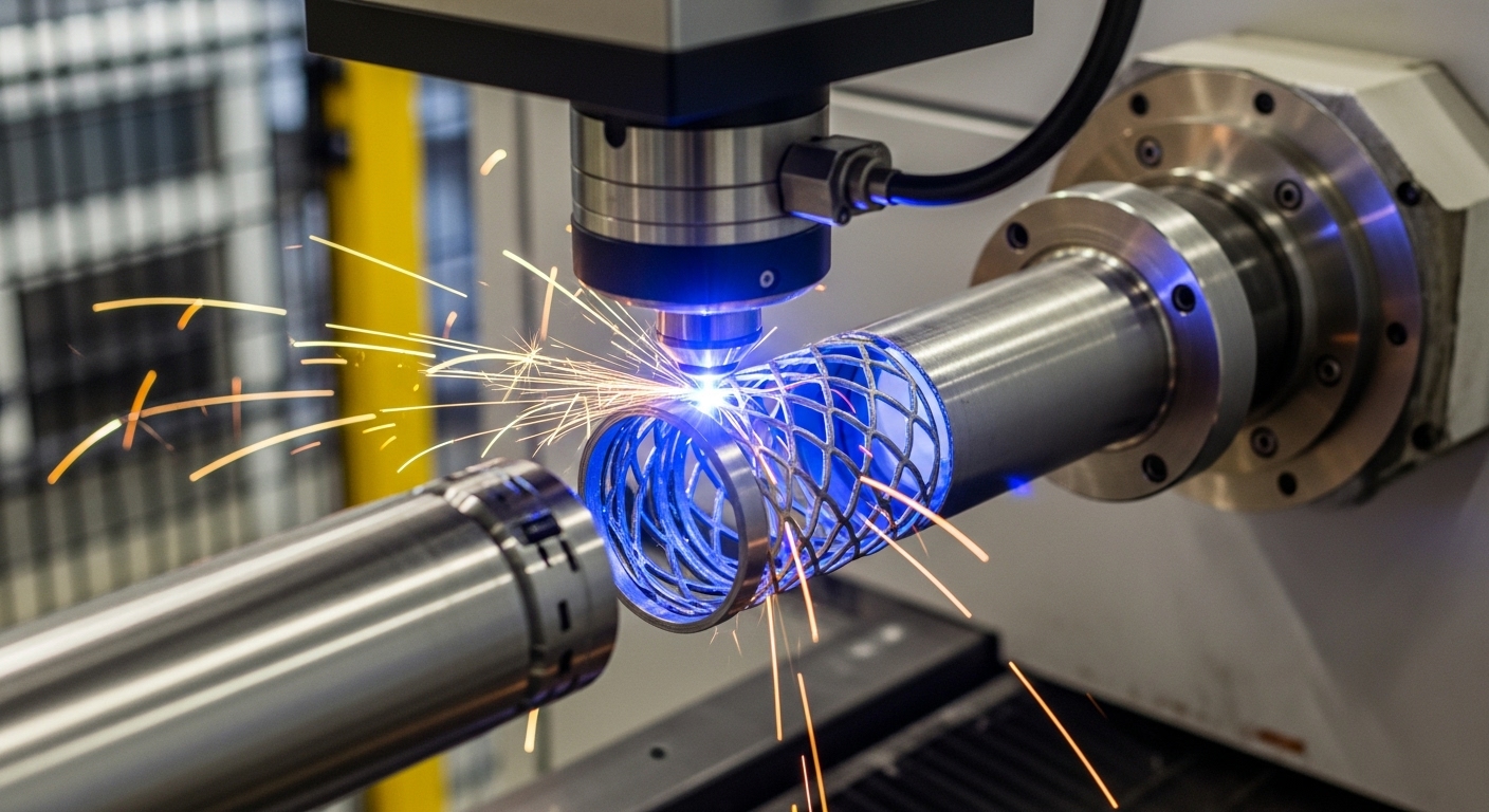 Boru lazer kesim hizmeti veren bir atölye