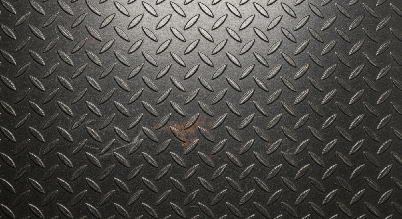 Çelik yürüme yolunda kullanılan baklava desenli çeta saclar