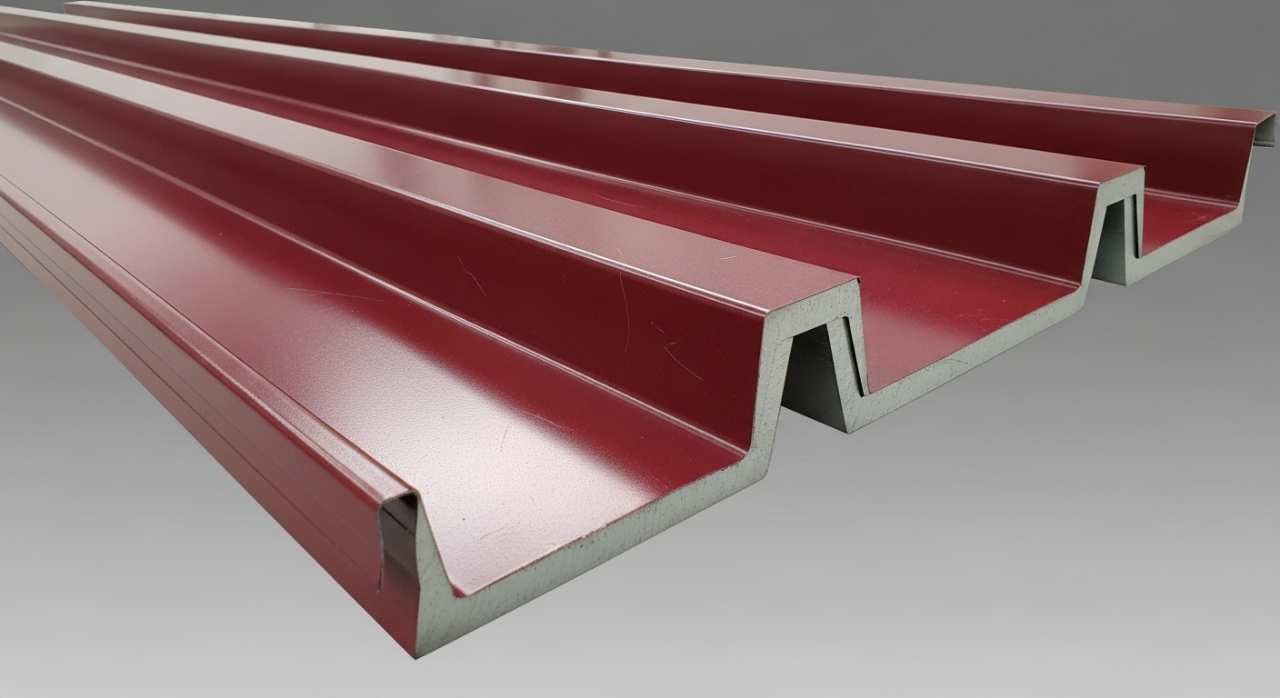 Çinko galvaniz trapez sac ile bordo renkli trapez sacın karşılaştırması