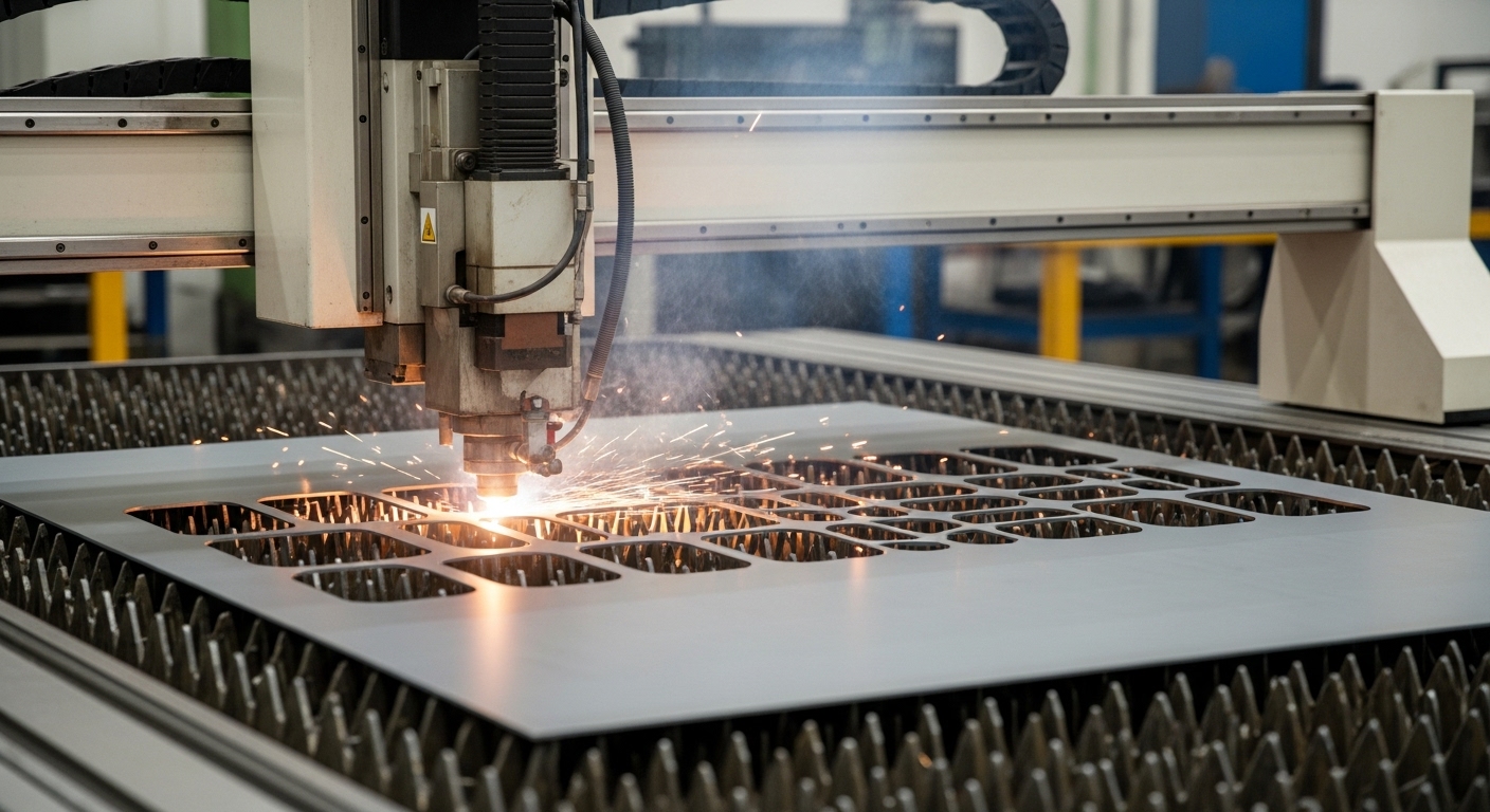 CNC kesim üretim bandı ve işlemi