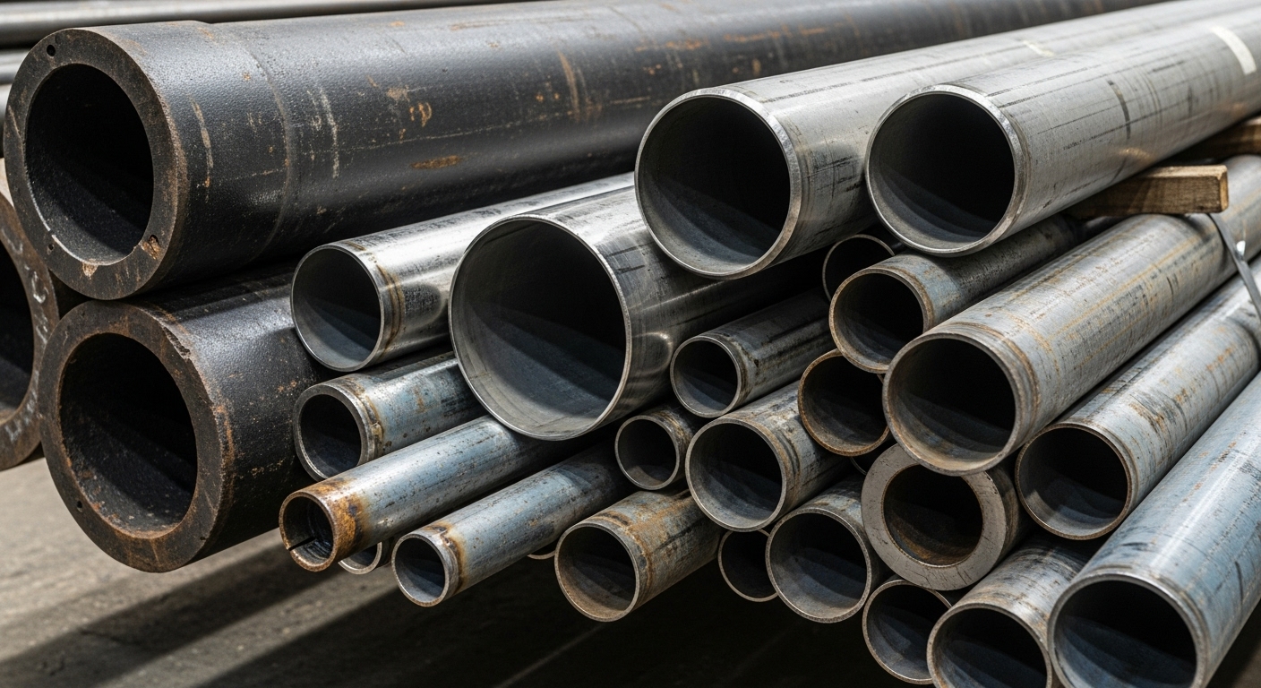 ST37, ST44 ve S52 kalite demir boru kesitleri