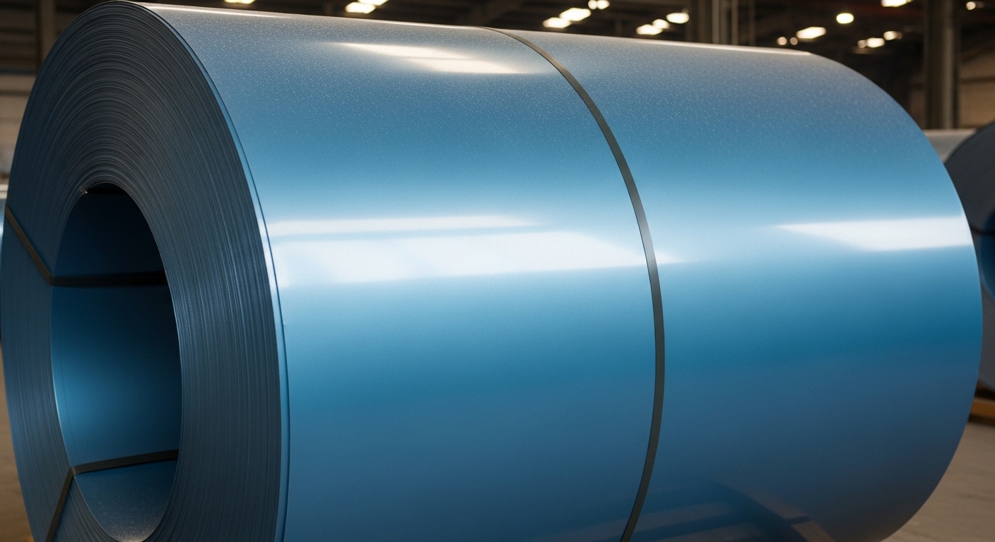 Stokta bekleyen rulo çelik sac bobinleri