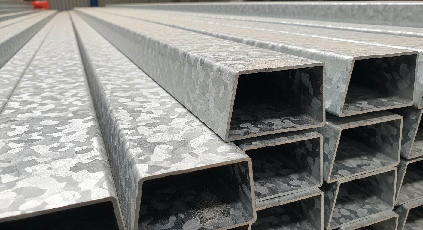 İnşaat sahasında galvaniz profil kullanımı