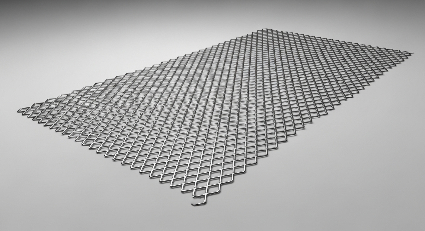 Stokta bekleyen genişletilmiş sac plakaları