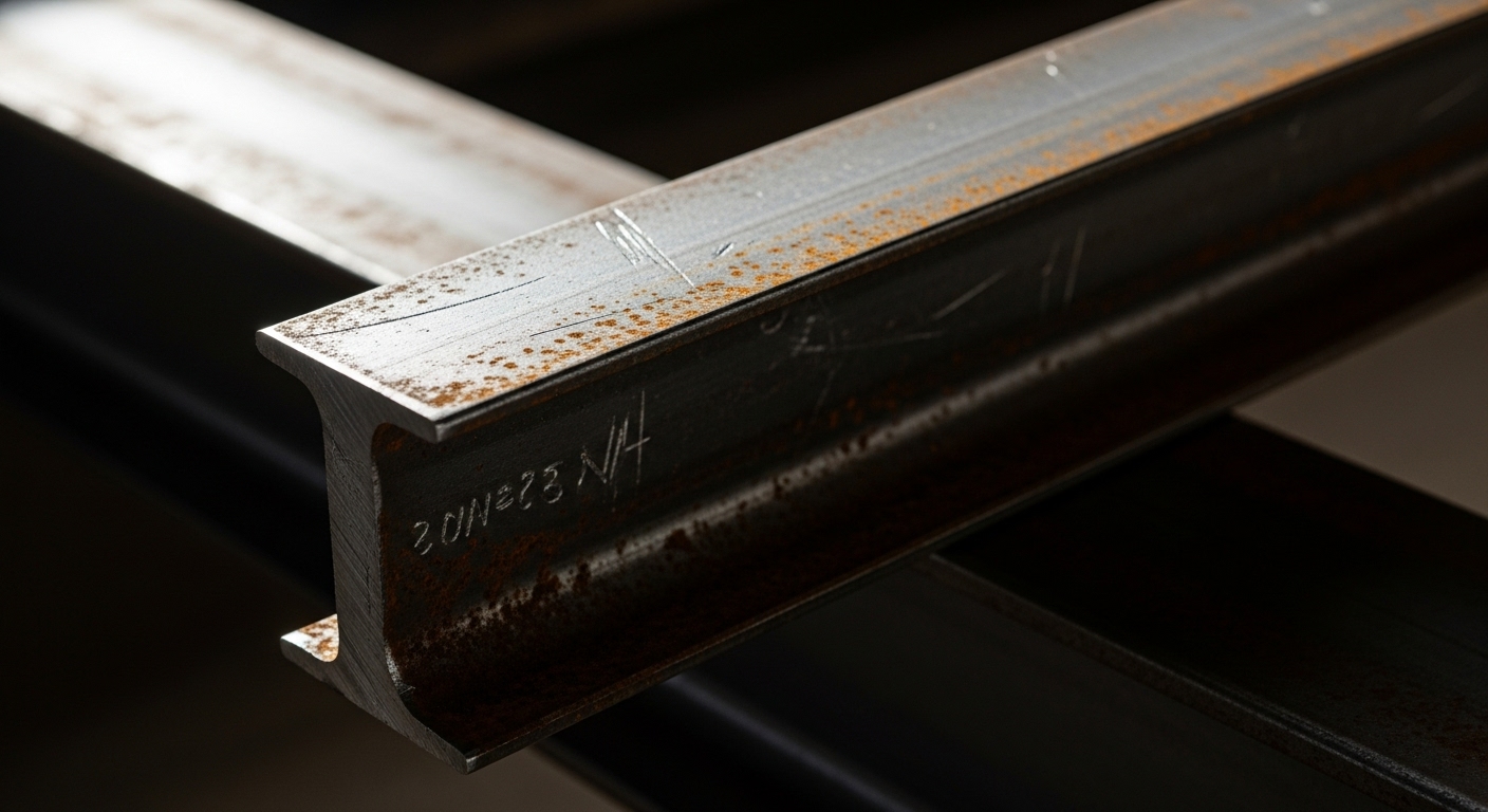 Şantiyede kullanılan I demirler