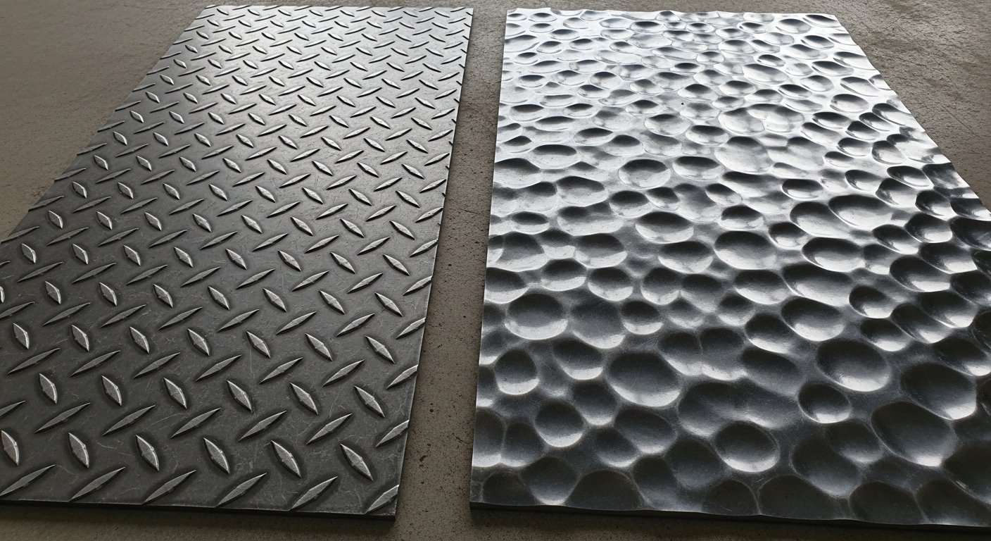 Piramit desenli çelik sac