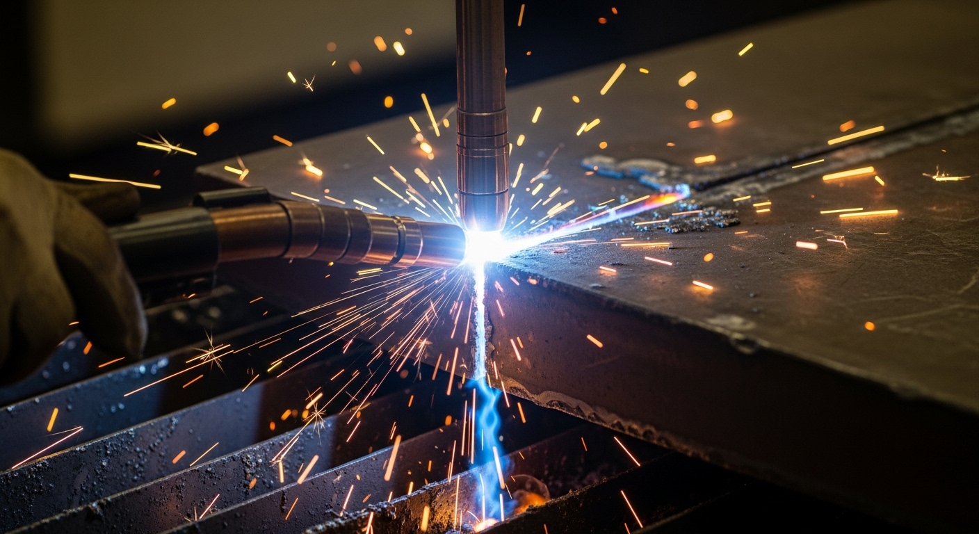 Plazma kesim sonrası çelik kenar sertleşmesi