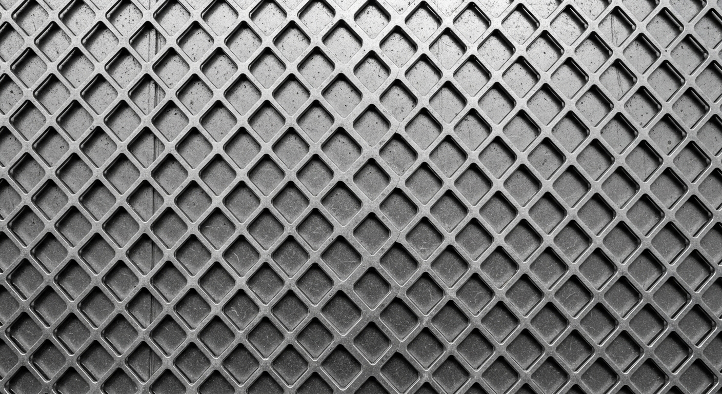 Genişletilmiş sacdan yapılmış endüstriyel yürüme yolu