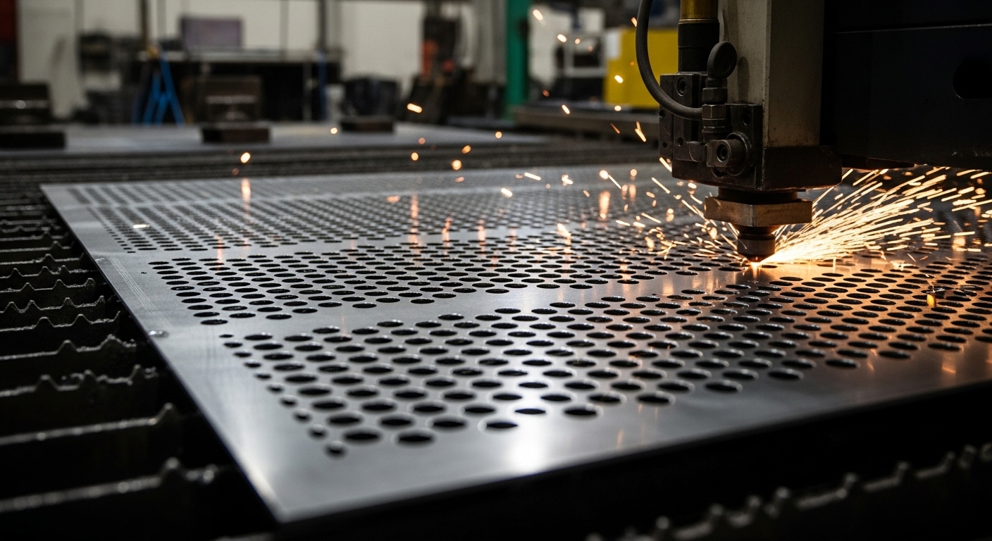 Yuvarlak delikli sac detayı