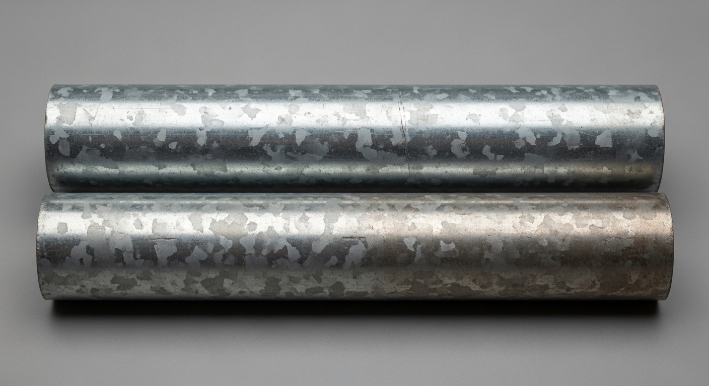 Paketlenmiş sevkiyata hazır galvanizli borular